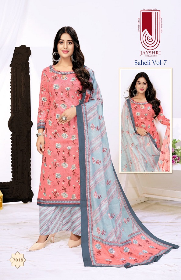 Jayshri Saheli Vol-7 Cotton Designer Printed Dress Material